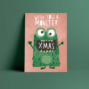 Postkarte // Monster Xmas