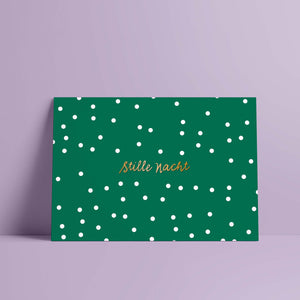 Postkarte // Stille Nacht gold