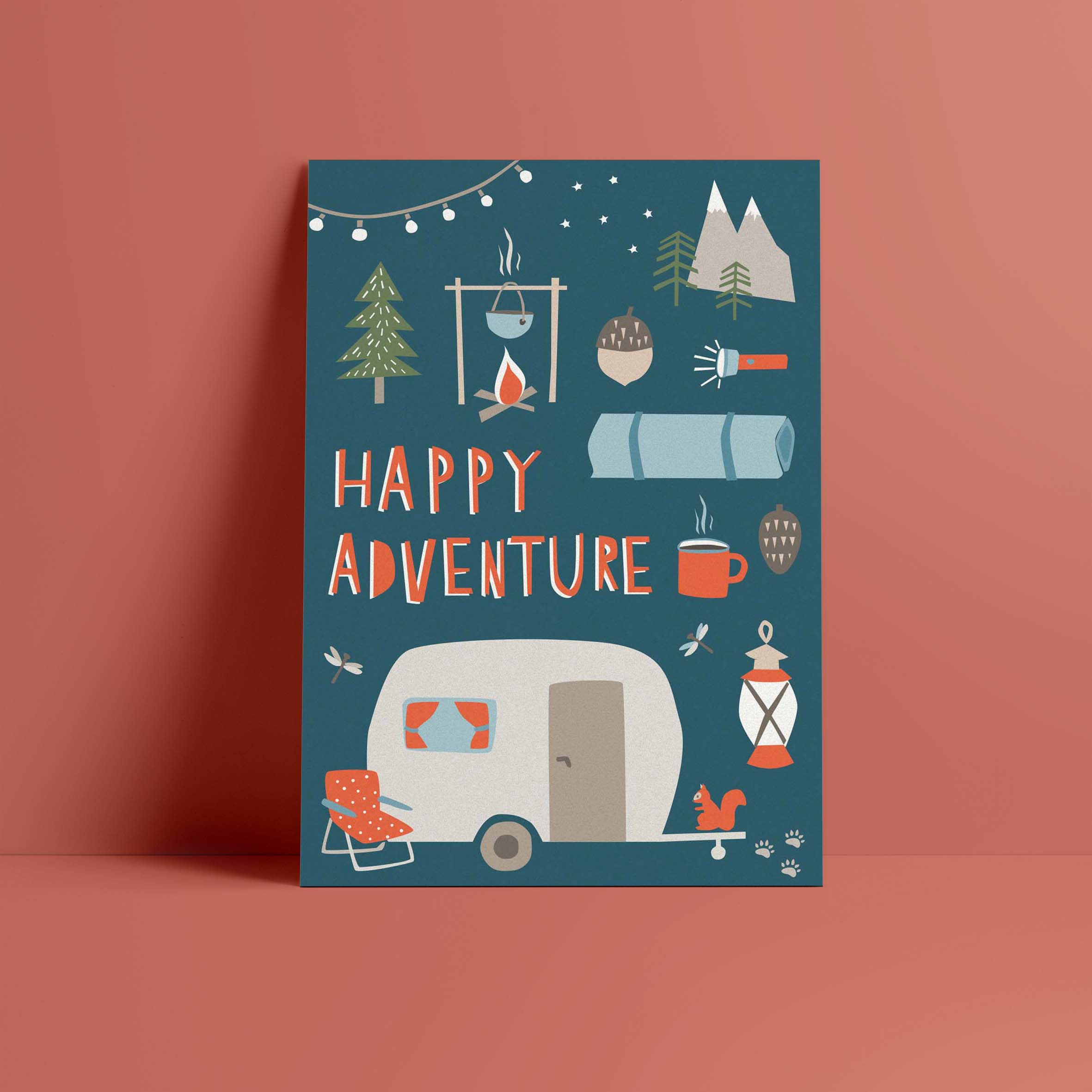 Postkarte // Happy Adventure