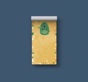 kleiner Notizblock 7 x 12,5 cm // Monster grün