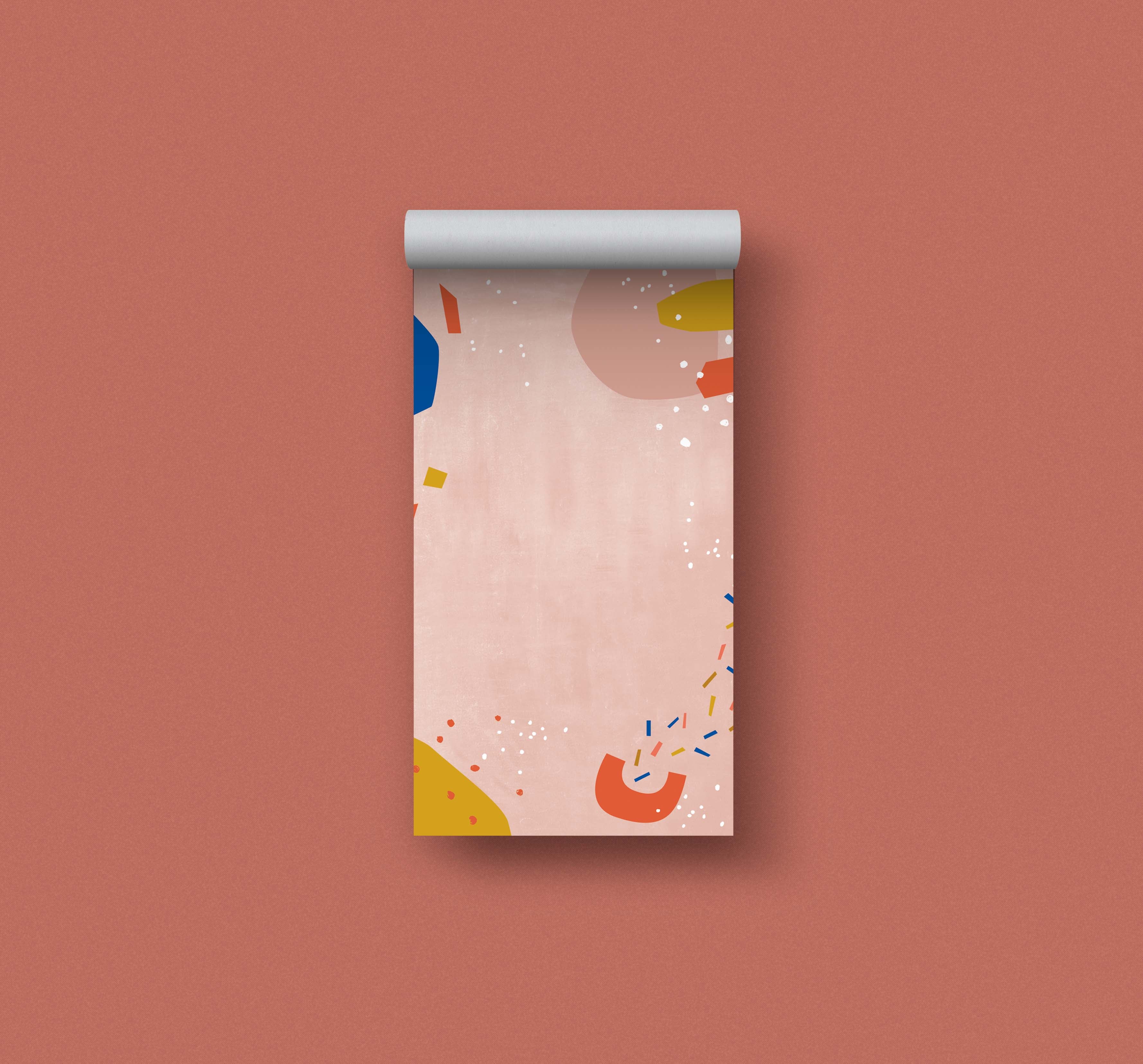 kleiner Notizblock 7 x 12,5 cm // Muster rosa