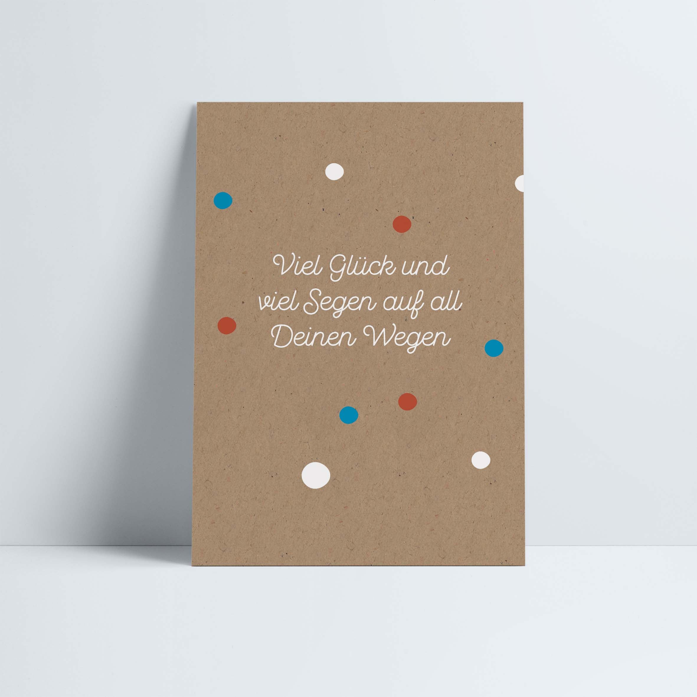 Postkarte // »Viel Glück und viel Segen...«