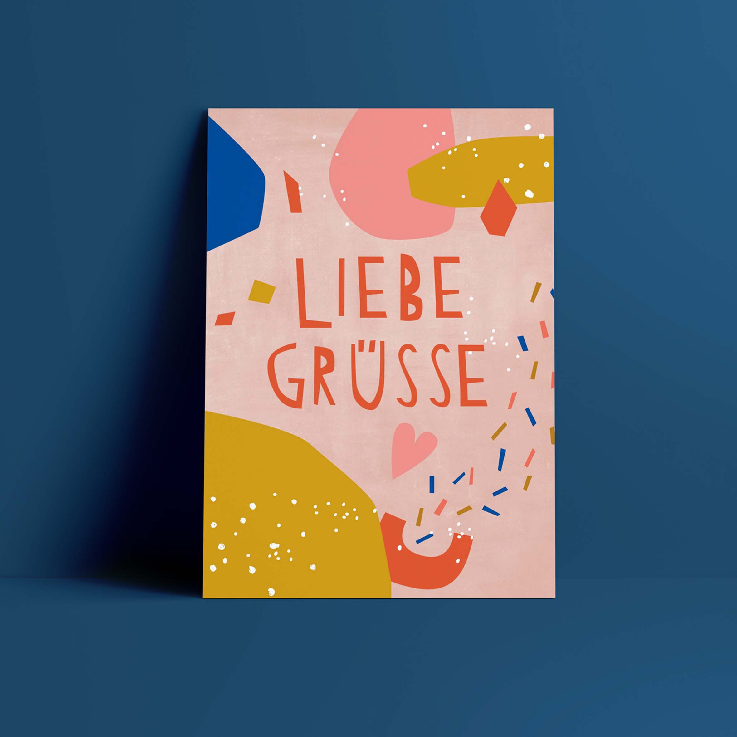 Postkarte // Liebe Grüße