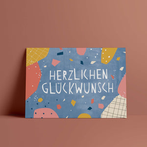 Postkarte // Herzlichen Glückwunsch