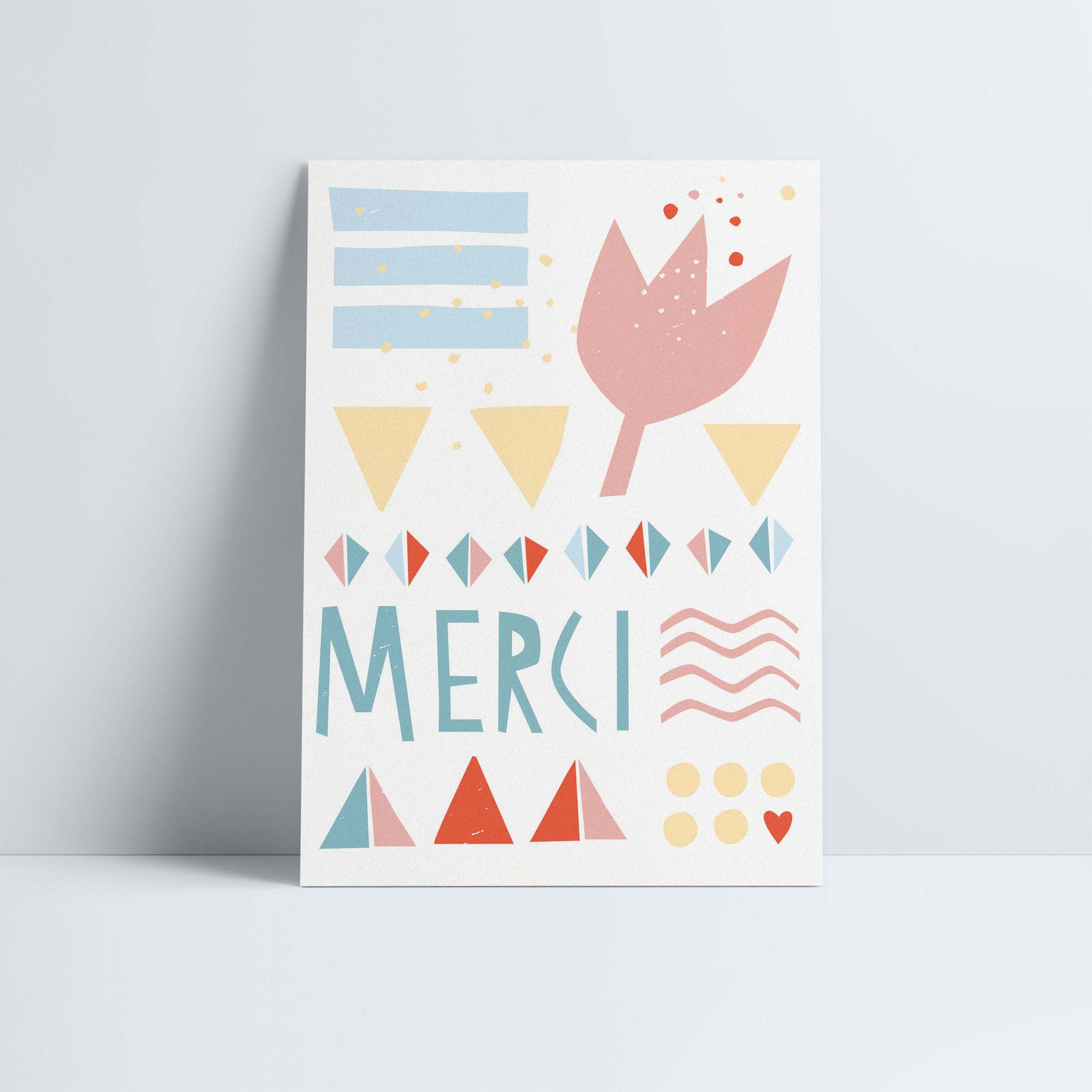 Postkarte // »Merci«
