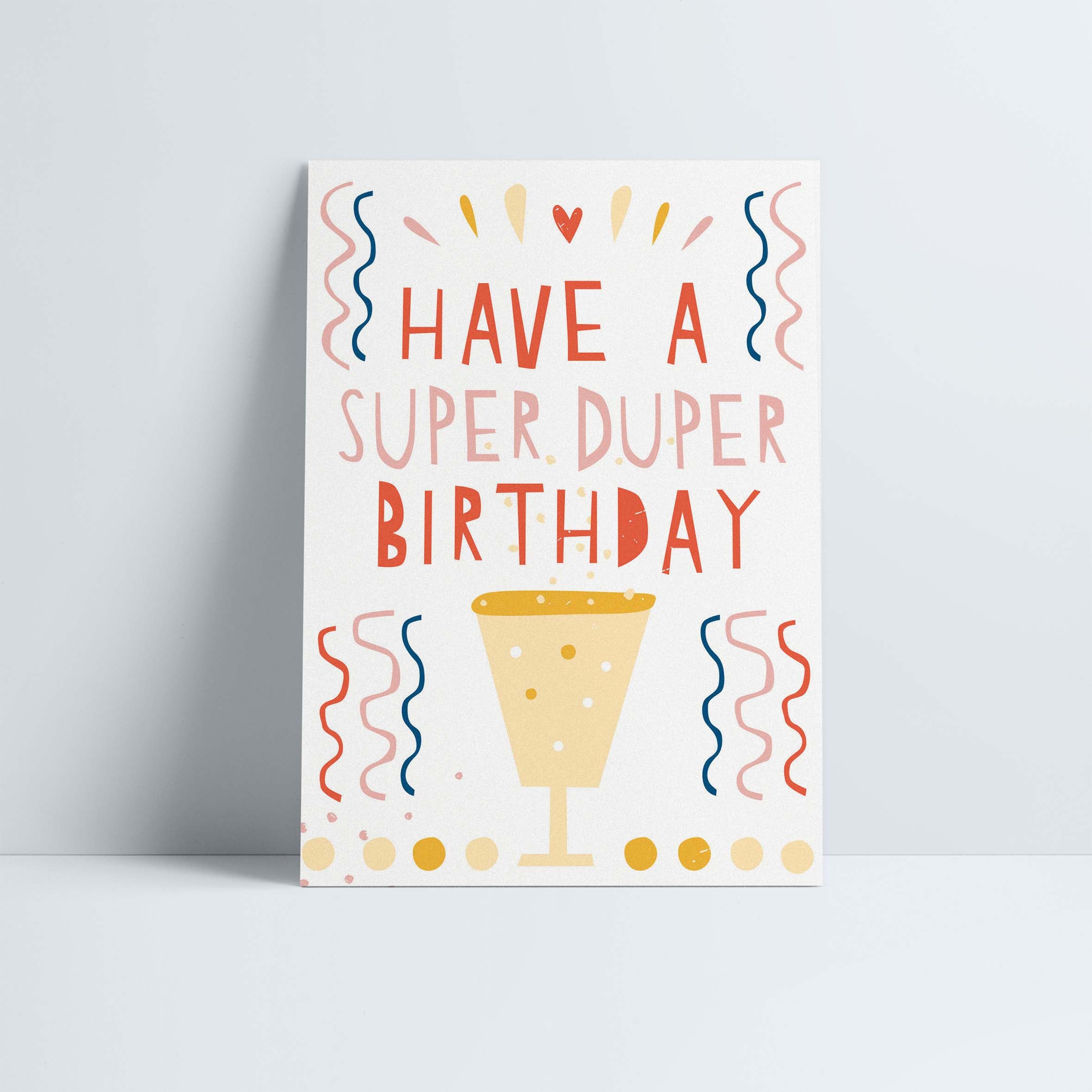 Postkarte // »Have a Super Duper Birthday«