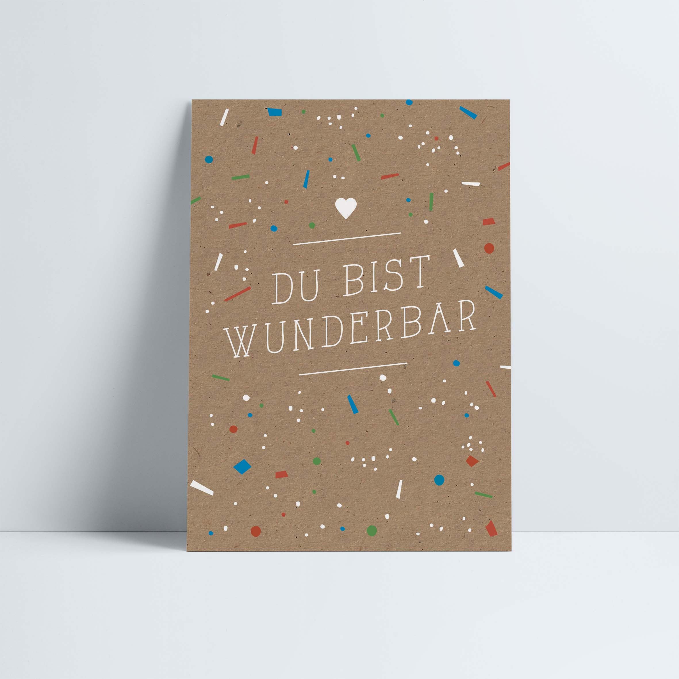 Postkarte // »Du bist wunderbar«