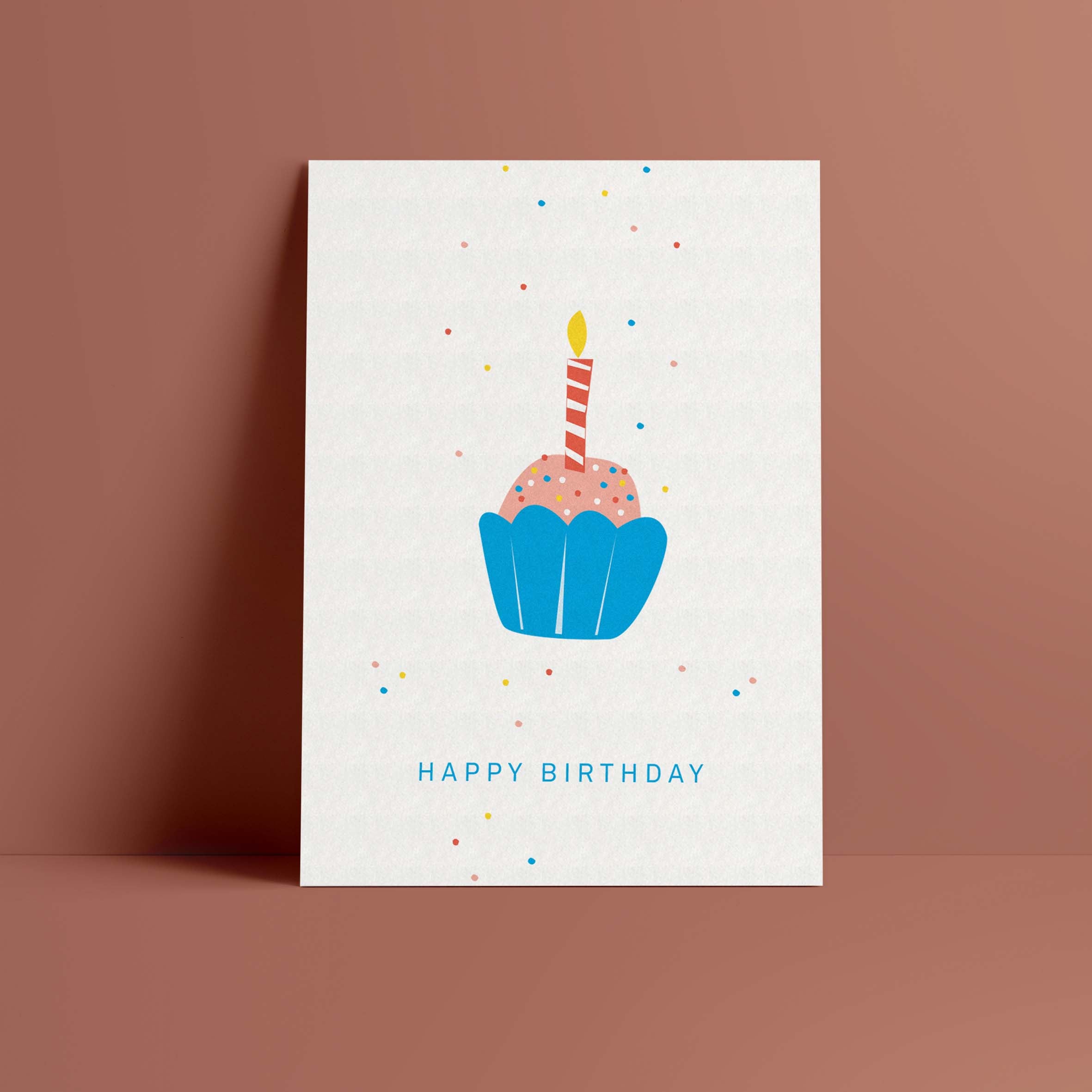 Postkarte // »Happy Birthday« Törtchen