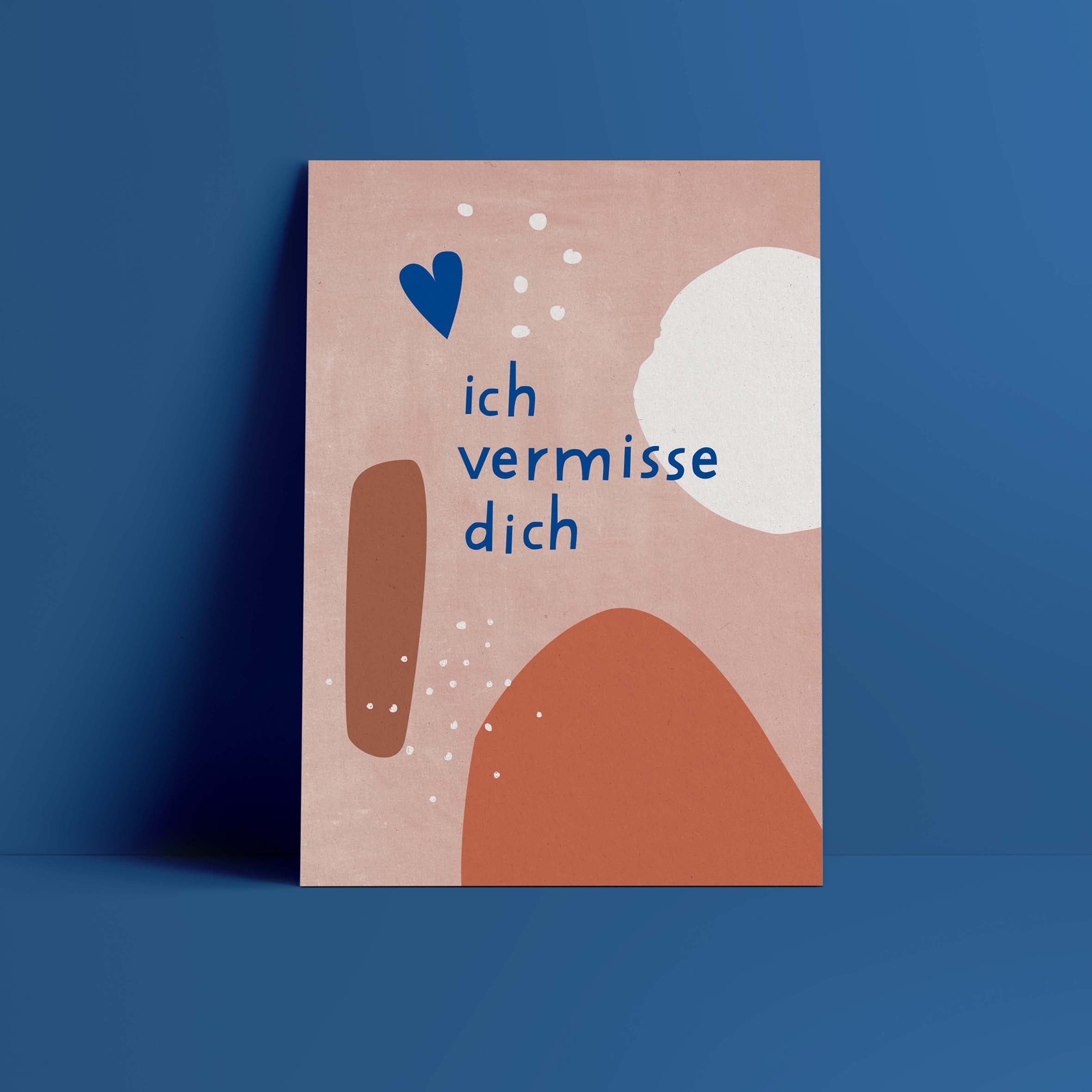 Postkarte // ich vermisse dich